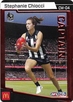 2022 AFL TeamCoach - Captain Red #CW-04 Stephanie Chiocci Front